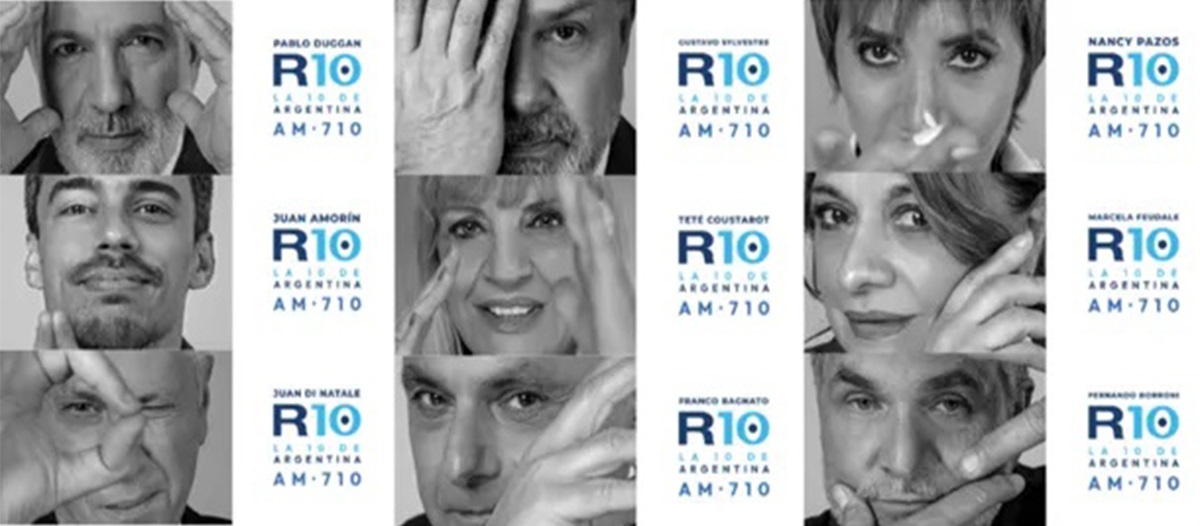 Radio 10 lanzó una impactante campaña institucional, que reúne a sus principales figuras
