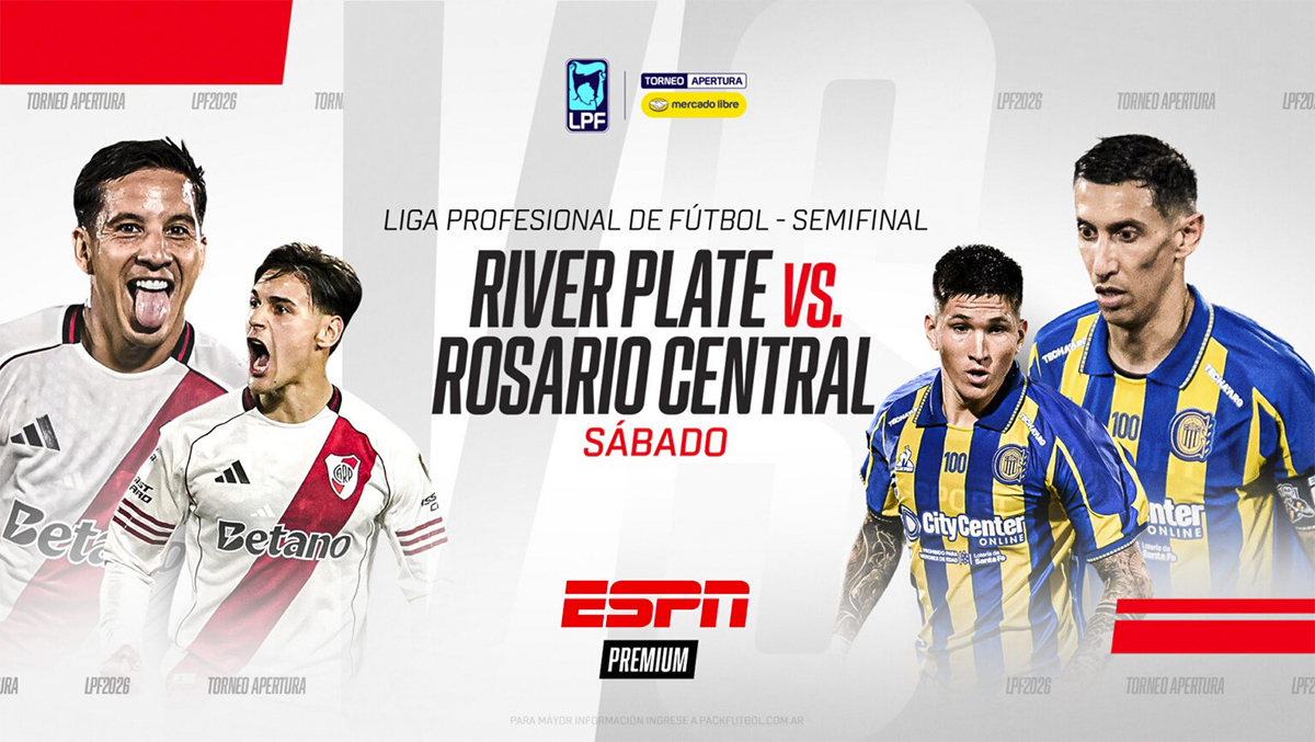 River-Central y Argentinos-Belgrano: las semifinales del Torneo Apertura se viven por ESPN Premium