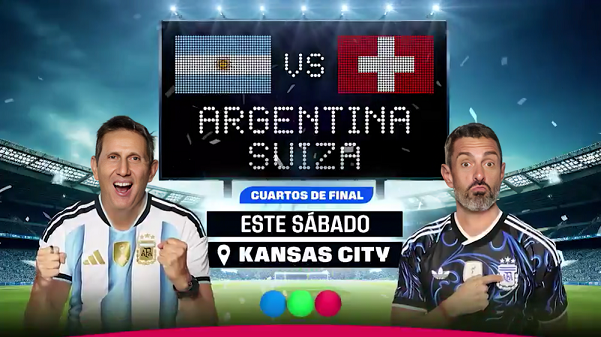 Telefe prepara una cobertura especial para el duelo entre Argentina y Suiza