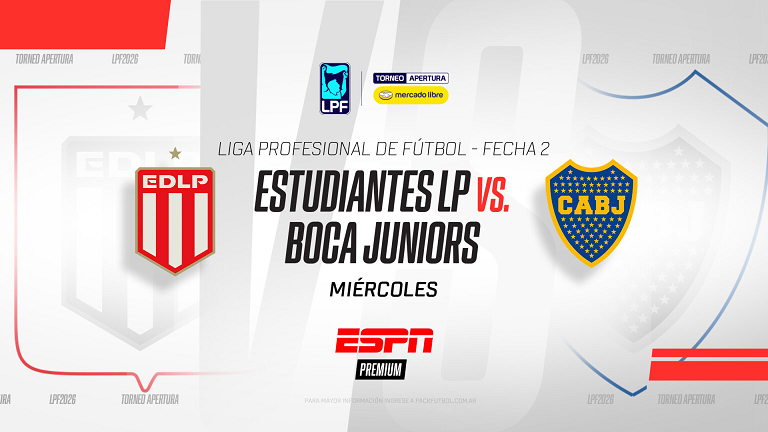 Boca visita a Estudiantes y Racing recibe a Rosario Central en una fecha 2 prometedora por ESPN Premium